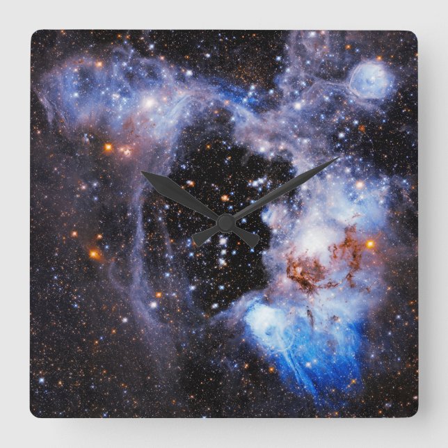 N44 Superbubbla Celestial Foto Fyrkantig Klocka (Framsida)