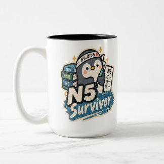 N5 Söt Pingvin-överlevnadsdesign Två-Tonad Mugg