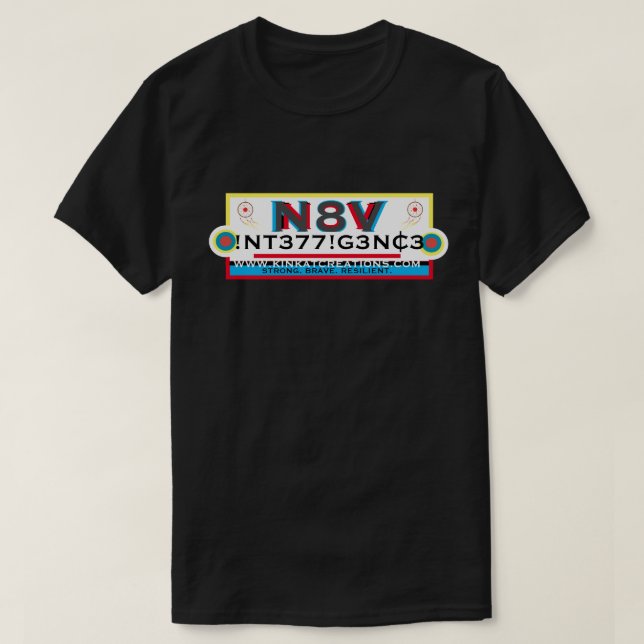 N8V !NT377!G3NC3 T-Shirt (Design framsida)