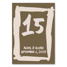 N90 Beige on Brown Bordsnummer