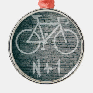 N+1 Bike Graffiti Julgransprydnad Metall