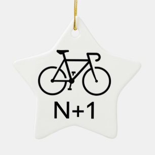 N+1 Bike Julgransprydnad Keramik