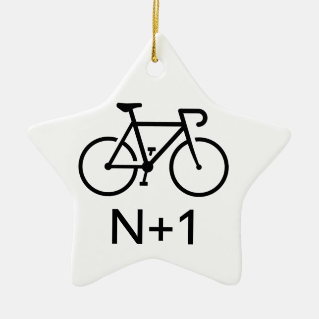 N+1 Bike Julgransprydnad Keramik (Framsidan)