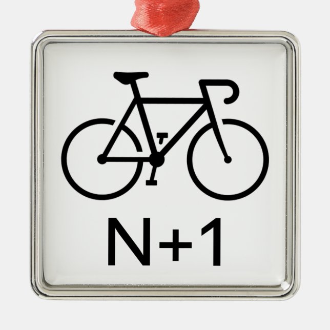 N+1 Bike Julgransprydnad Metall (Framsidan)