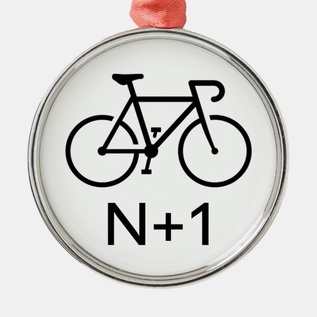N+1 Bike Julgransprydnad Metall (Framsidan)