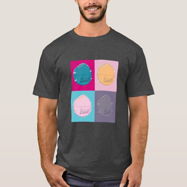 N-95 maskpopkonst Stil T Shirt (Framsida)