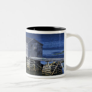 N.A., Kanada, Newfoundland, Durrell. Fiske Två-Tonad Mugg