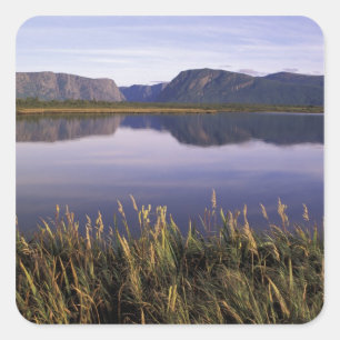 N.A., Kanada, Newfoundland, Gros Morne Nationalpar Fyrkantigt Klistermärke