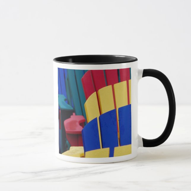 N.A. Kanada, Nova Scotia, Bridgewater. Färgglad 3 Mugg (Höger)