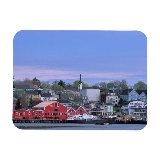 N.A. Kanada, Nova Scotia. En vy av Lunenburg, en Magnet (Horisontell)