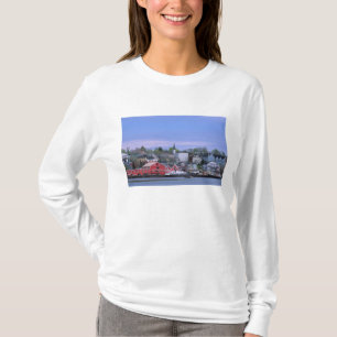 N.A. Kanada, Nova Scotia. En vy över Lunenburg, en Tee Shirt