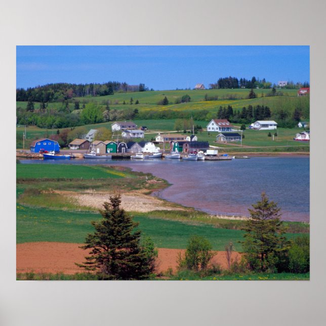 N.A. Kanada, Prince Edward Island. Båtar är Poster (Framsidan)