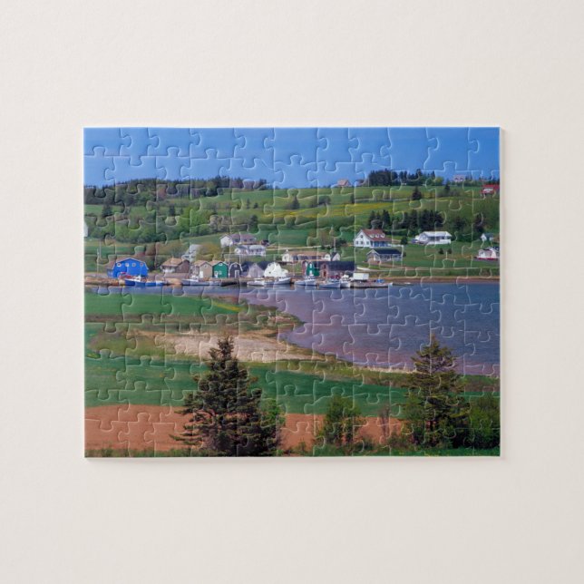 N.A. Kanada, Prince Edward Island. Båtar är Pussel (Horisontell)