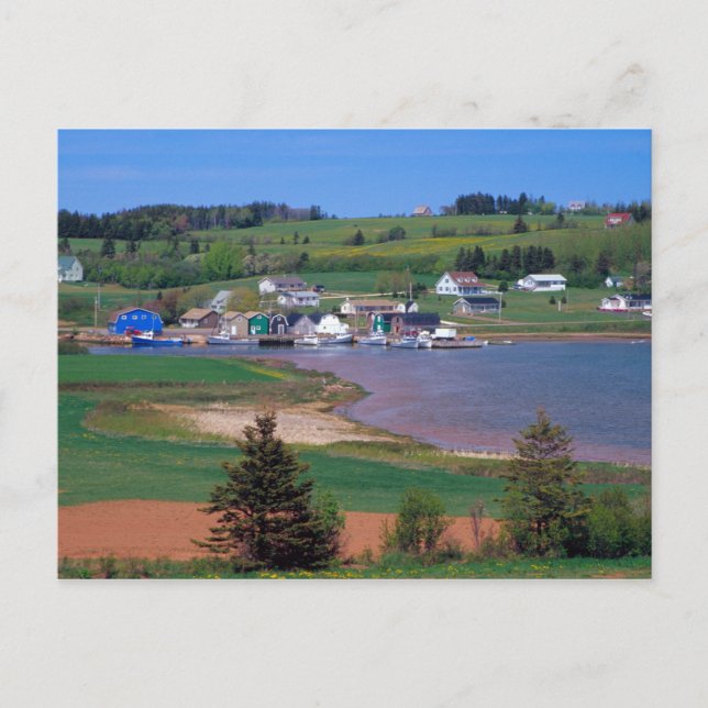 N.A. Kanada, Prince Edward Island. Båtar är Vykort (Framsida)