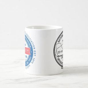 N.A.P.E. Dubbellogotypvitmugg Kaffemugg
