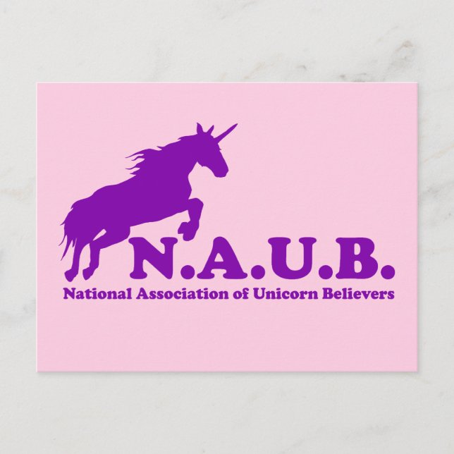 N.A.U.B Enhörnings Troende Vykort (Framsida)