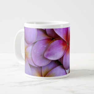 N.A., USA, Maui, Hawaii. Rosa Plumeria-blommor. Jumbo Mugg