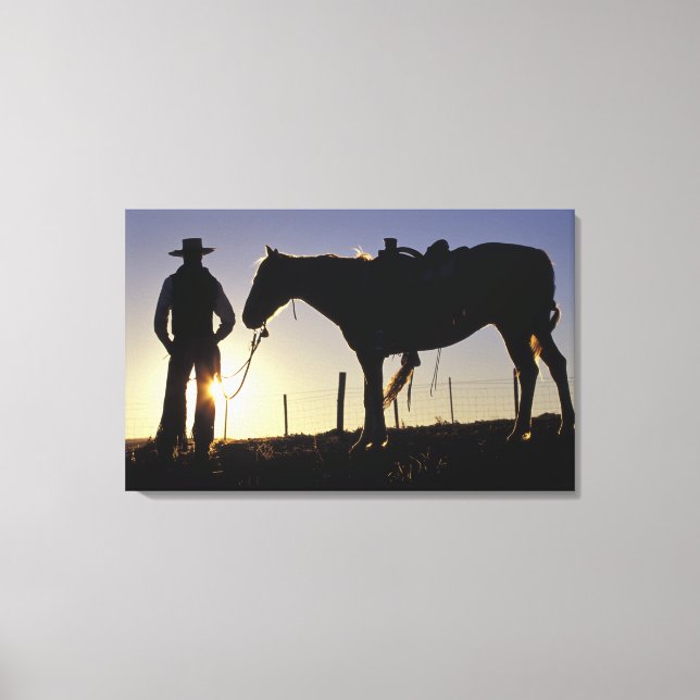 N.A., USA, Oregon, Seneca, Ponderosa Ranch, Canvastryck (Framsida)