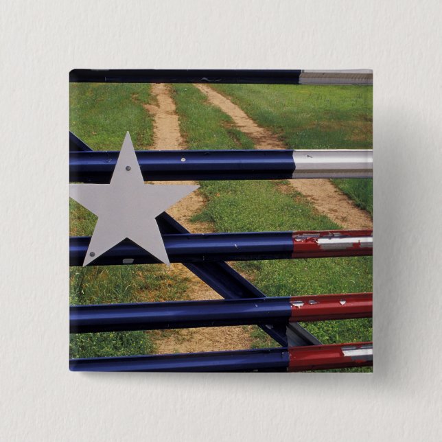N.A., USA, Texas, Lake Buchanan, Texas flagga Knapp (Framsida)