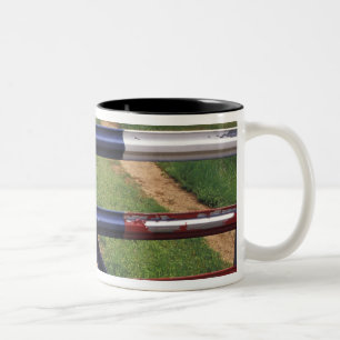 N.A., USA, Texas, Lake Buchanan, Texas flagga Två-Tonad Mugg