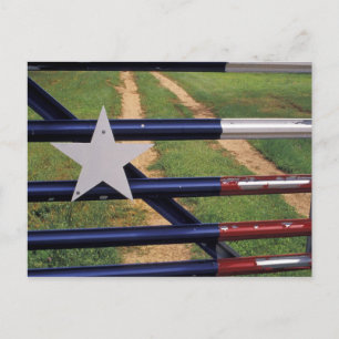 N.A., USA, Texas, Lake Buchanan, Texas flagga Vykort