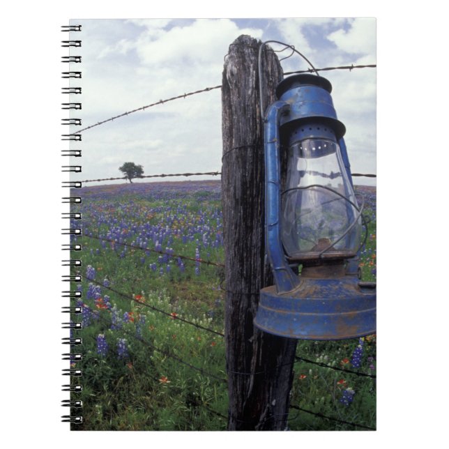 N.A., USA, Texas, Llano, Blå Lantern, Ek Anteckningsbok (Framsidan)