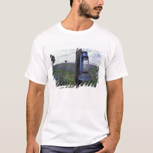 N.A., USA, Texas, Llano, Blå Lykta, Ek T Shirt (Framsida)