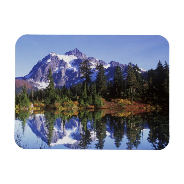 N.A., USA, Washington, Mt. Baker & Snoqualmie Magnet (Horisontell)