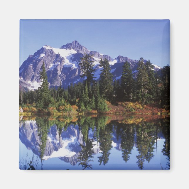 N.A., USA, Washington, Mt. Baker & Snoqualmie Magnet (Framsidan)