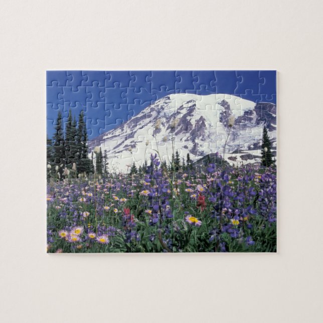 N.A., USA, Washington Mt. Rainier och Pussel (Horisontell)