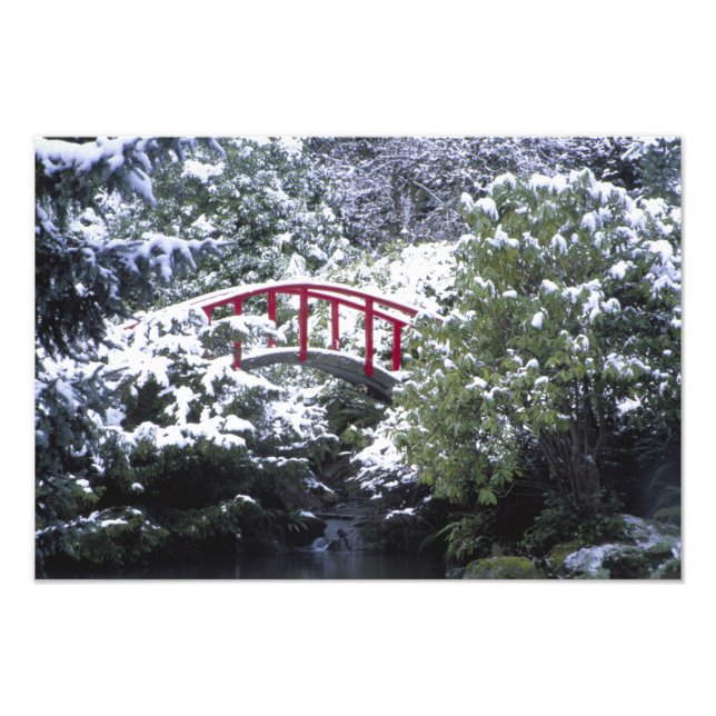 N.A., USA, Washington, Seattle. Månbro i Fototryck (Framsidan)