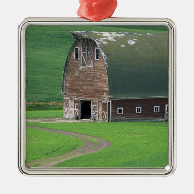 N.A. USA, Washington, Whitman County. Gammalt Julgransprydnad Metall (Framsidan)