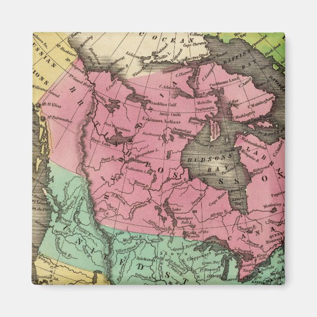 N Amerika Magnet (Framsidan)