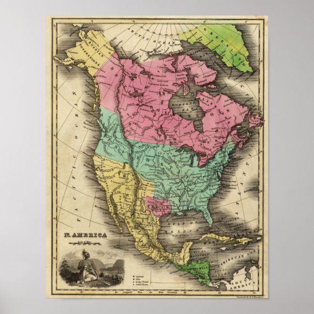 N Amerika Poster (Framsidan)