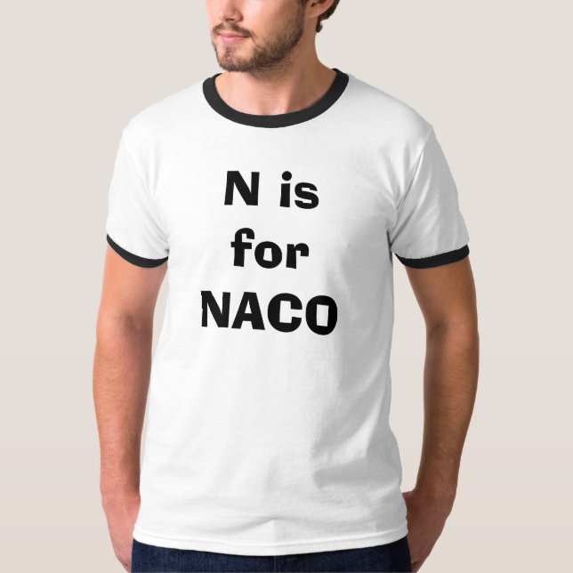 N är för NACO Tee Shirt (Framsida)