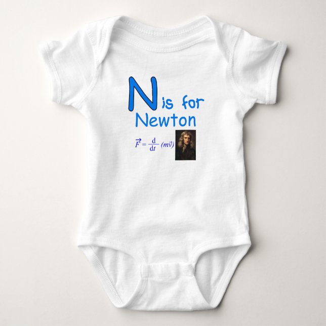 N är för Newton T Shirt (Framsida)