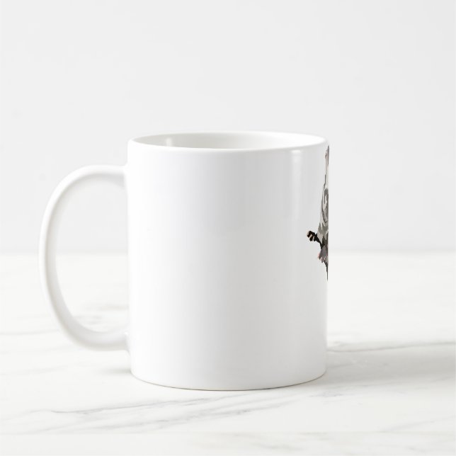 N är för Nordamerikanska floden Otter Kaffemugg (Vänster)