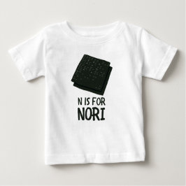 N är för NORI Grönt Veggie Alphabet N T Shirt
