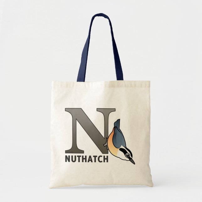 N är för Nuthatch Tygkasse (Framsidan)
