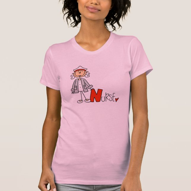 N är för sjuksköterska tee shirt (Framsida)