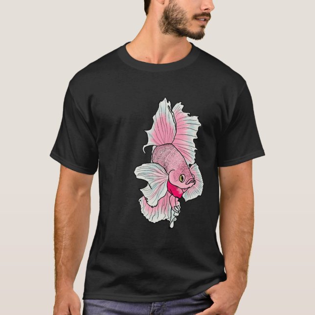 N’ Blue Betta Fish T Shirt (Framsida)
