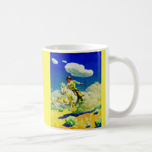 N. C. Wyeth cowboy Kaffemugg
