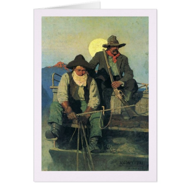 N C Wyeth Hälsningskort (Framsidan)