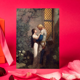 N.C. Wyeth Medieval Romantic Art Valentine Day Kort