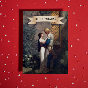 N.C. Wyeth Romantic Medieval Art Valentindagen Kort