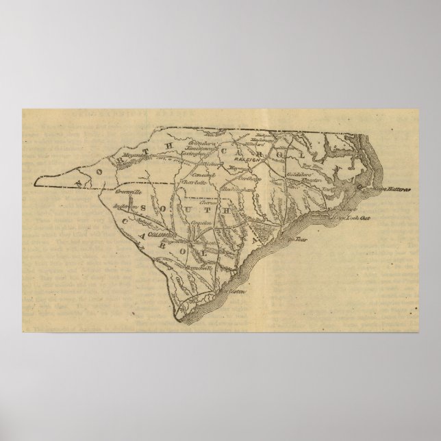 N Carolina, S Carolina Poster (Framsidan)