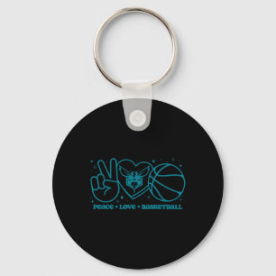 N Charlotte Hornets Fred Kärlek Sketll Nyckelring