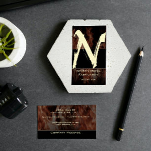 N Flame Monogram-Affärskort Visitkort