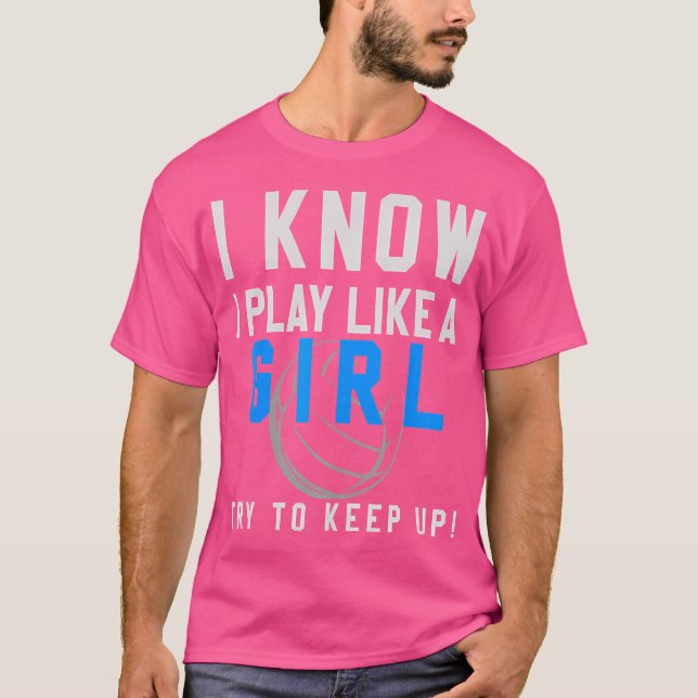 n Girls Volleyball Girls Volleyball T Shirt (Framsida)