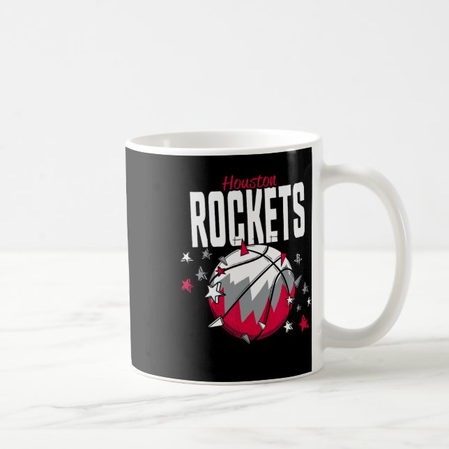 N Houston Rockets Sketll Doodle Stjärnor  Kaffemugg (Höger)